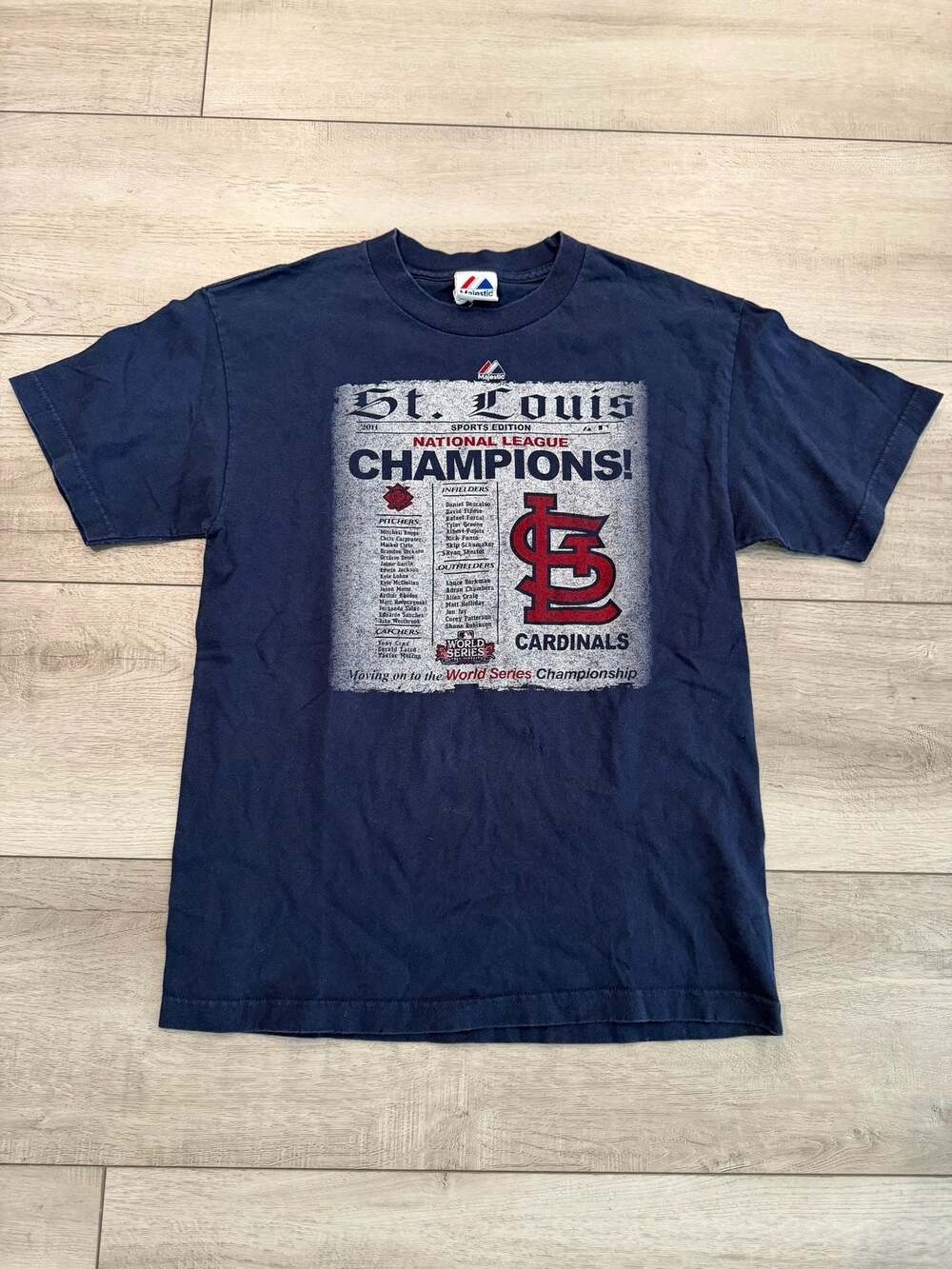 Majestic St. Louis Cardinals 2011 National League Champions Sports Edition T-Shi